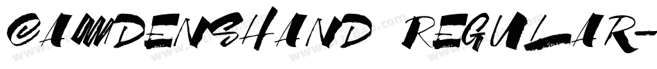 CamdensHand Regular字体转换